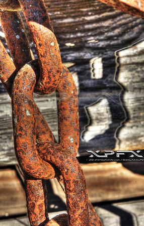 Rusty old chain