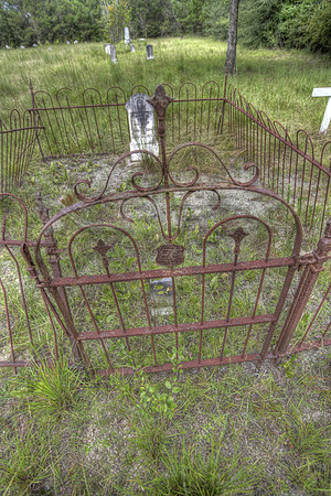 grave in fence